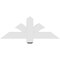 Ekena Millwork Redmond Architectural Grade PVC Gable Bracket, 36"W x 13 1/2"H x 2"D x 4"F, 9/12 Pitch GBP036X14X0204RED00 - alternate 2